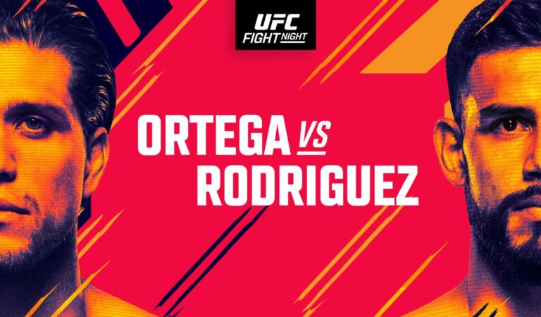 UFC Fight Night: Ortega vs. Rodriguez- 16/7/22 Fight Card and Odds