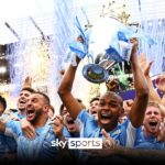 Manchester City lift the 2021/22 Premier League trophy! 🏆