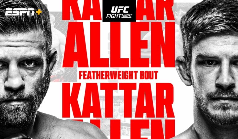 UFC Fight Night Kattar Vs Allen Betting Predictions