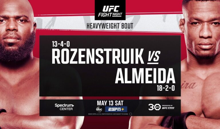 UFC Fight Night Rozenstruik vs. Almeida Early Betting Talk and Preview