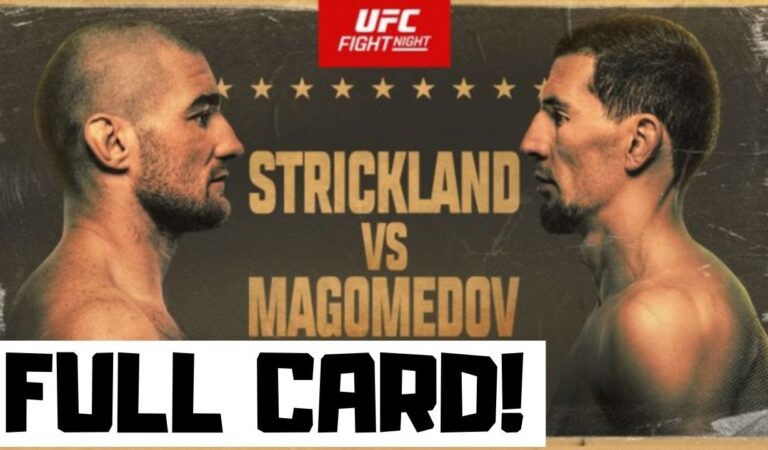 UFC Fight Night: Strickland vs. Magomedov Preview and Early Betting Leans