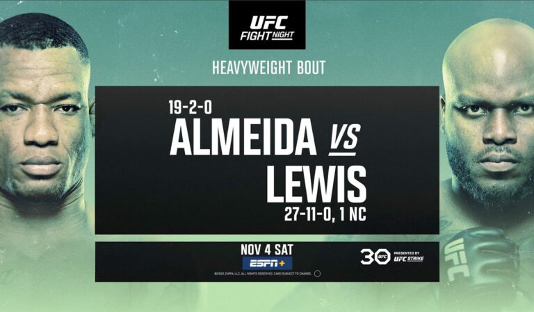 UFC Fight Night: Almeida vs. Lewis Betting Picks and Preview – Brazil