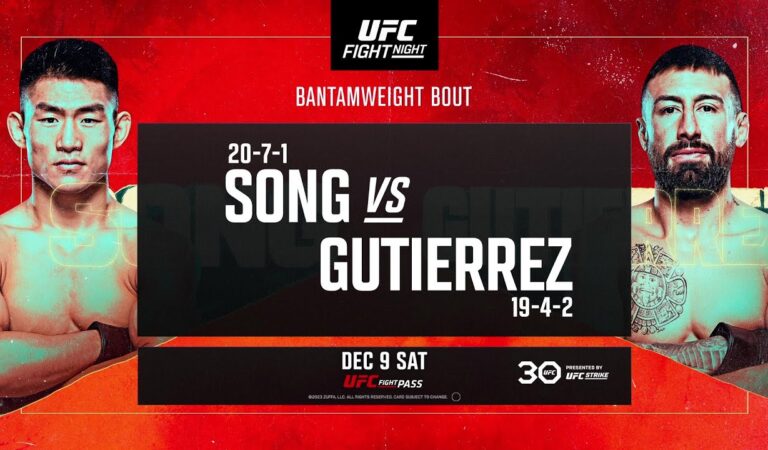 UFC Fight Night: Song vs. Gutierrez Main Card Picks